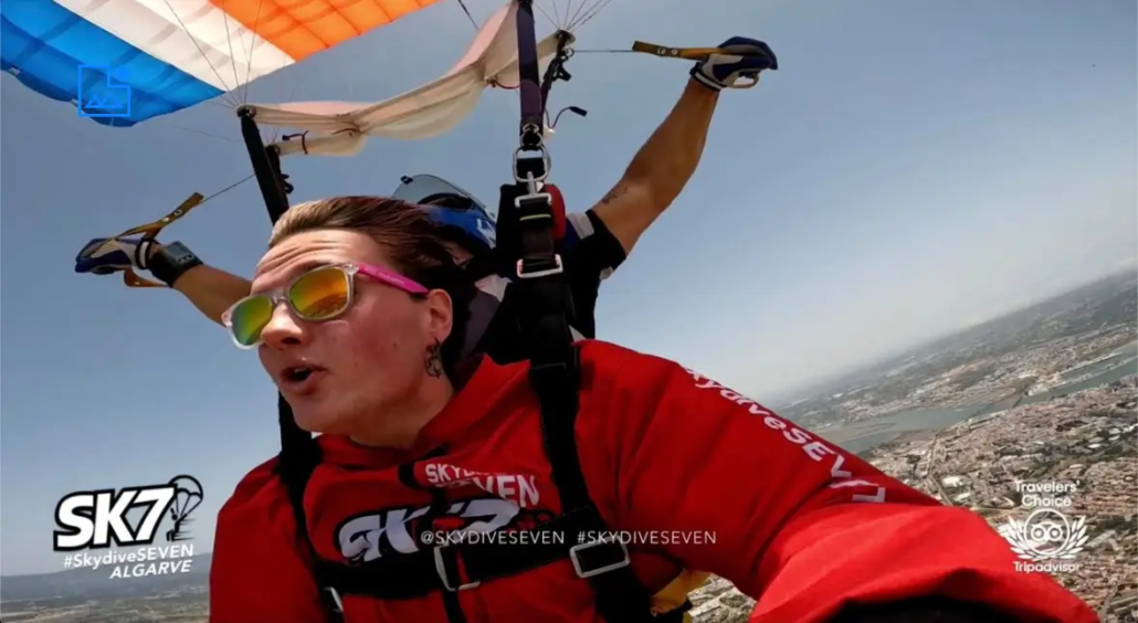 Danny Sky Diving at the Algarve